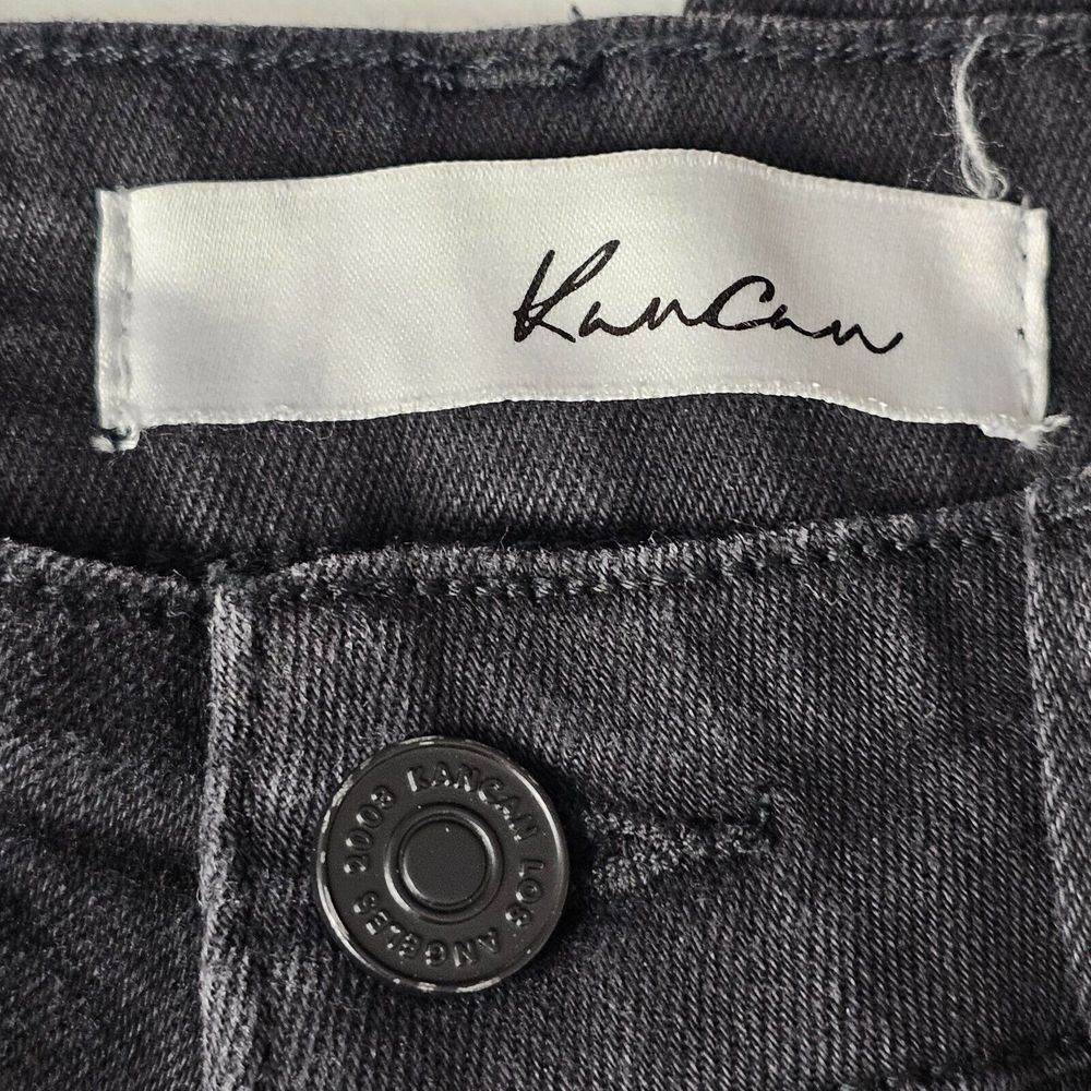KanCan Lyla High Rise Skinny Jeans Button Fly Black Size 5/26 Style# KC7113DG - Picture 7 of 13